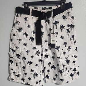 Palm Tree Print Men's Shorts